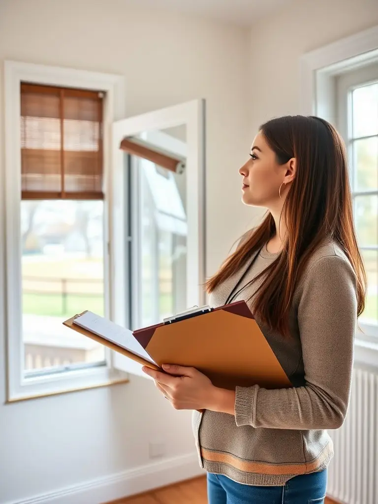 An expert conducting an energy audit in a residential home.